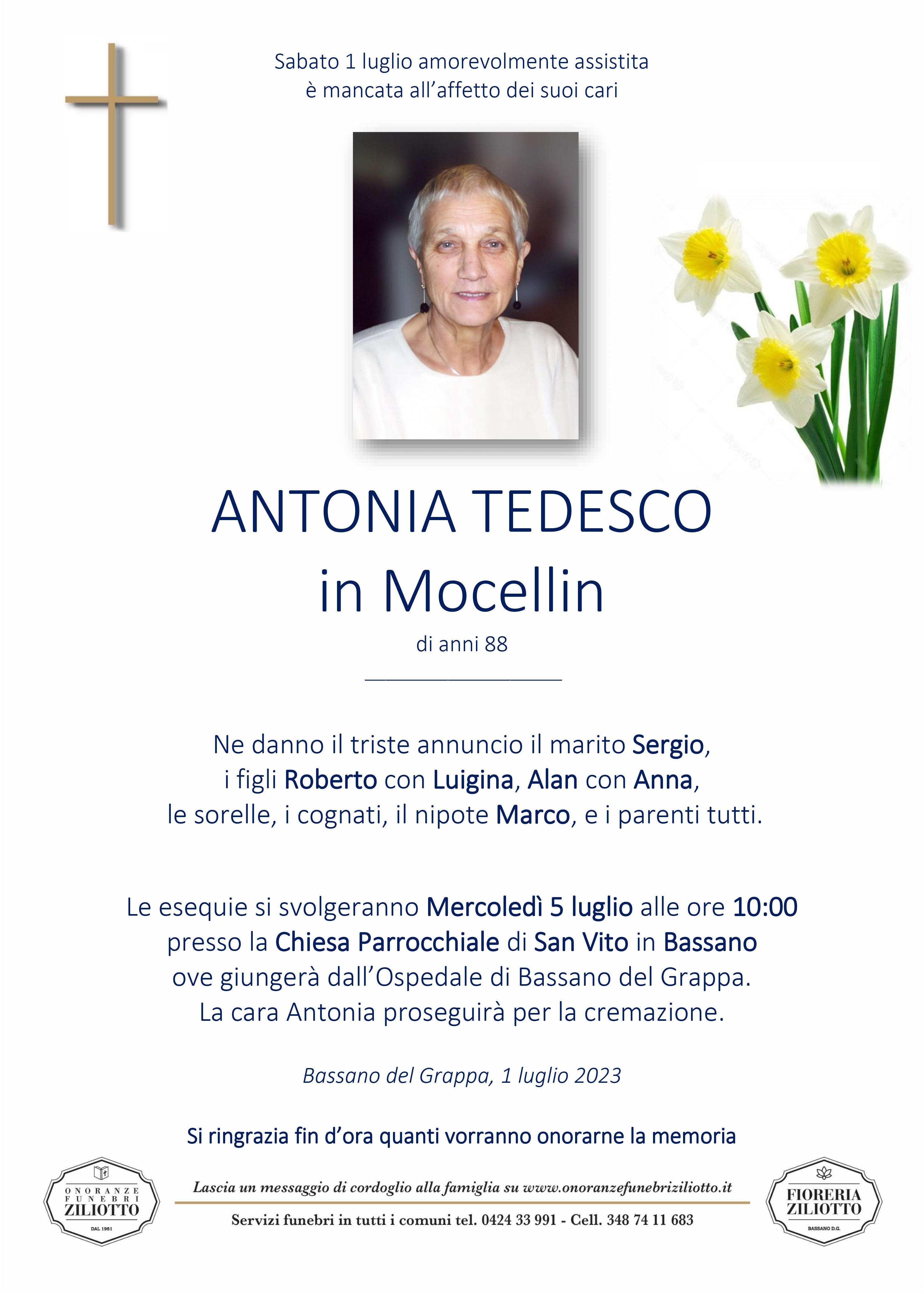 Antonia Tedesco - 88 anni - Bassano del Grappa