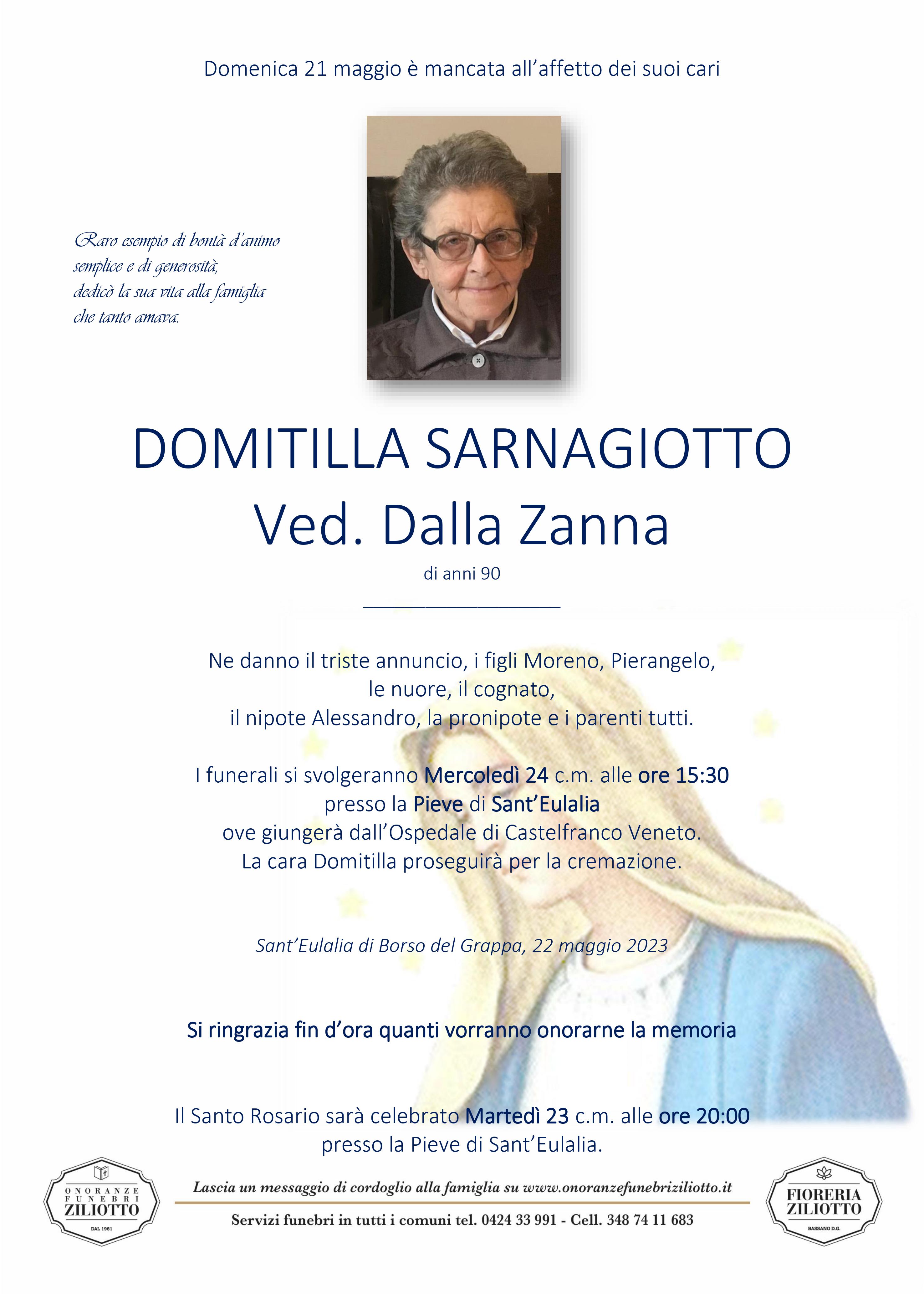 Domitilla Sarnagiotto - 90 anni - Sant' Eulalia