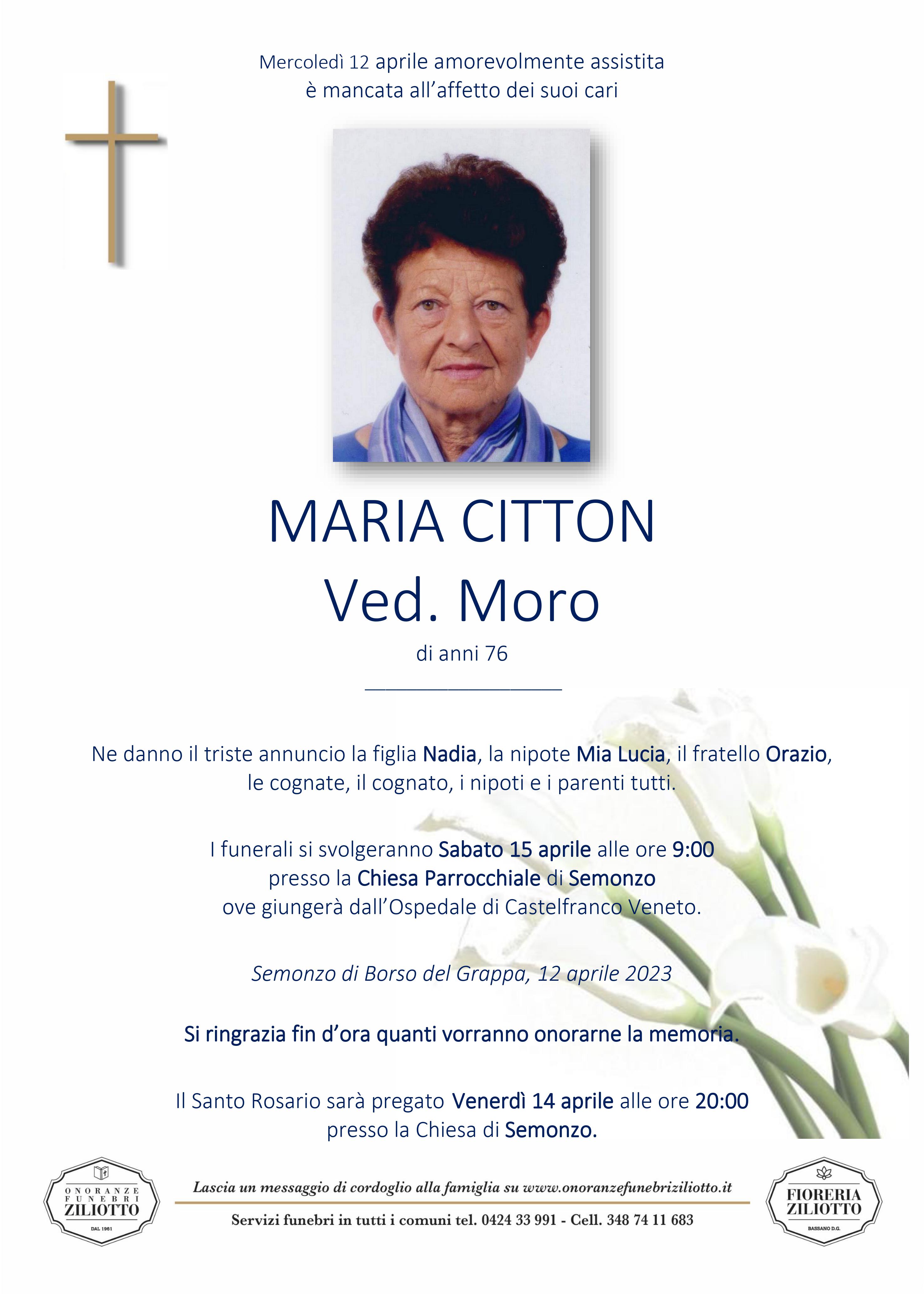 Maria Citton - 76 anni - Semonzo di Borso del Gr