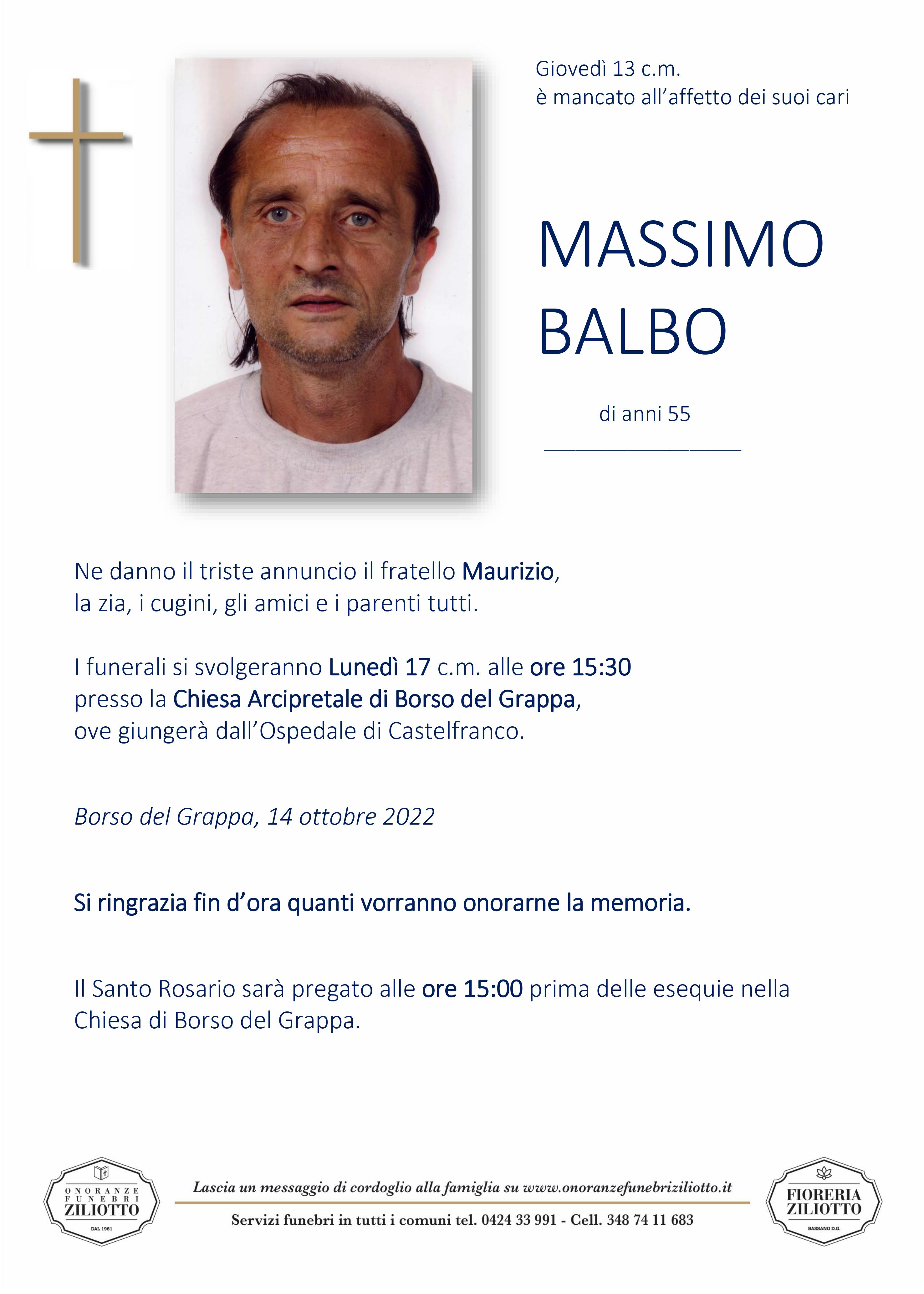 Massimo Balbo - 55 anni - Borso del Grappa