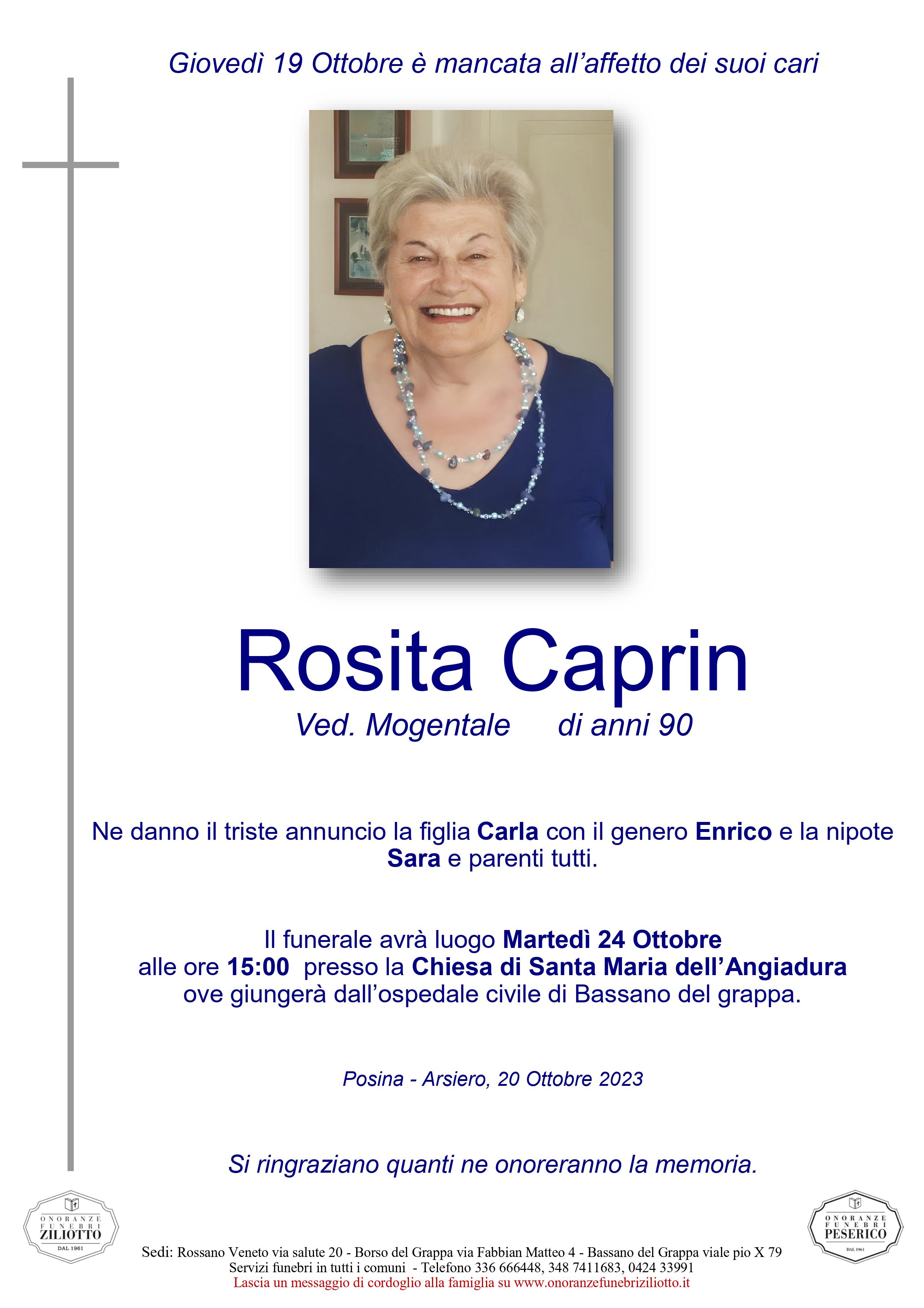 Rosita Caprin - 90 anni - Romano d'Ezzelino