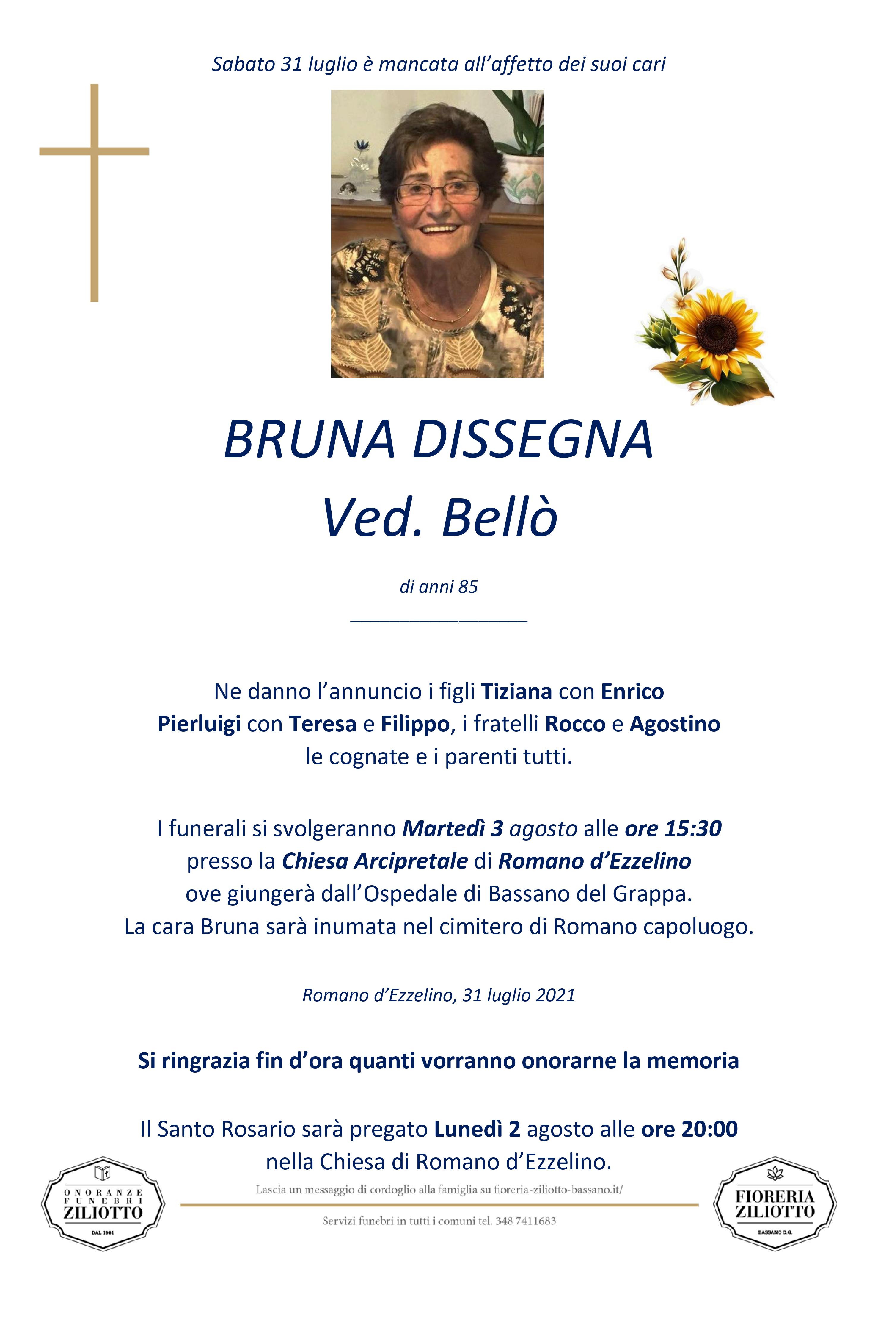 Bruna Dissegna - 85 anni - Romano d'Ezzelino
