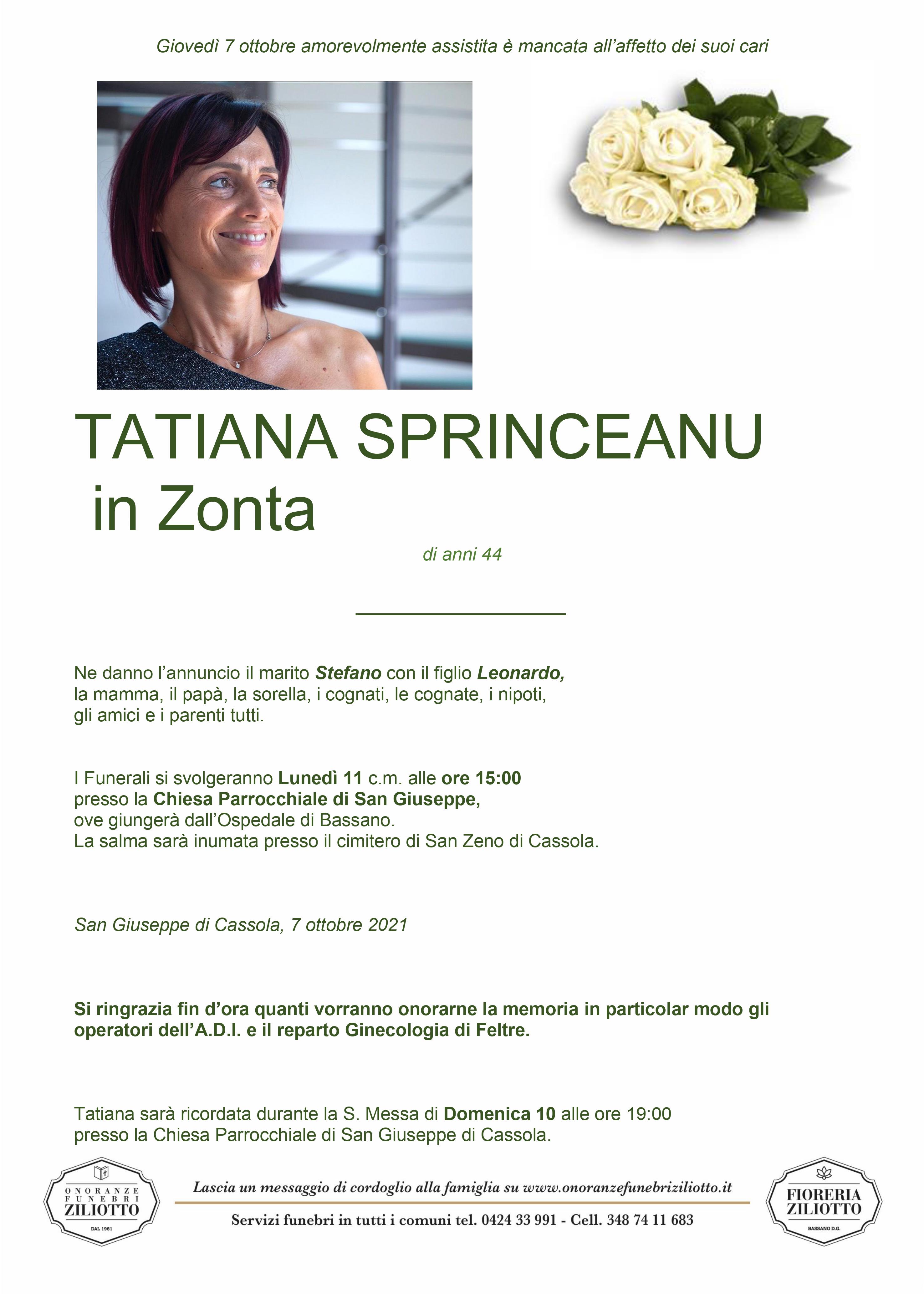 Tatiana Sprinceanu - 44 anni - San Giuseppe di Cassola