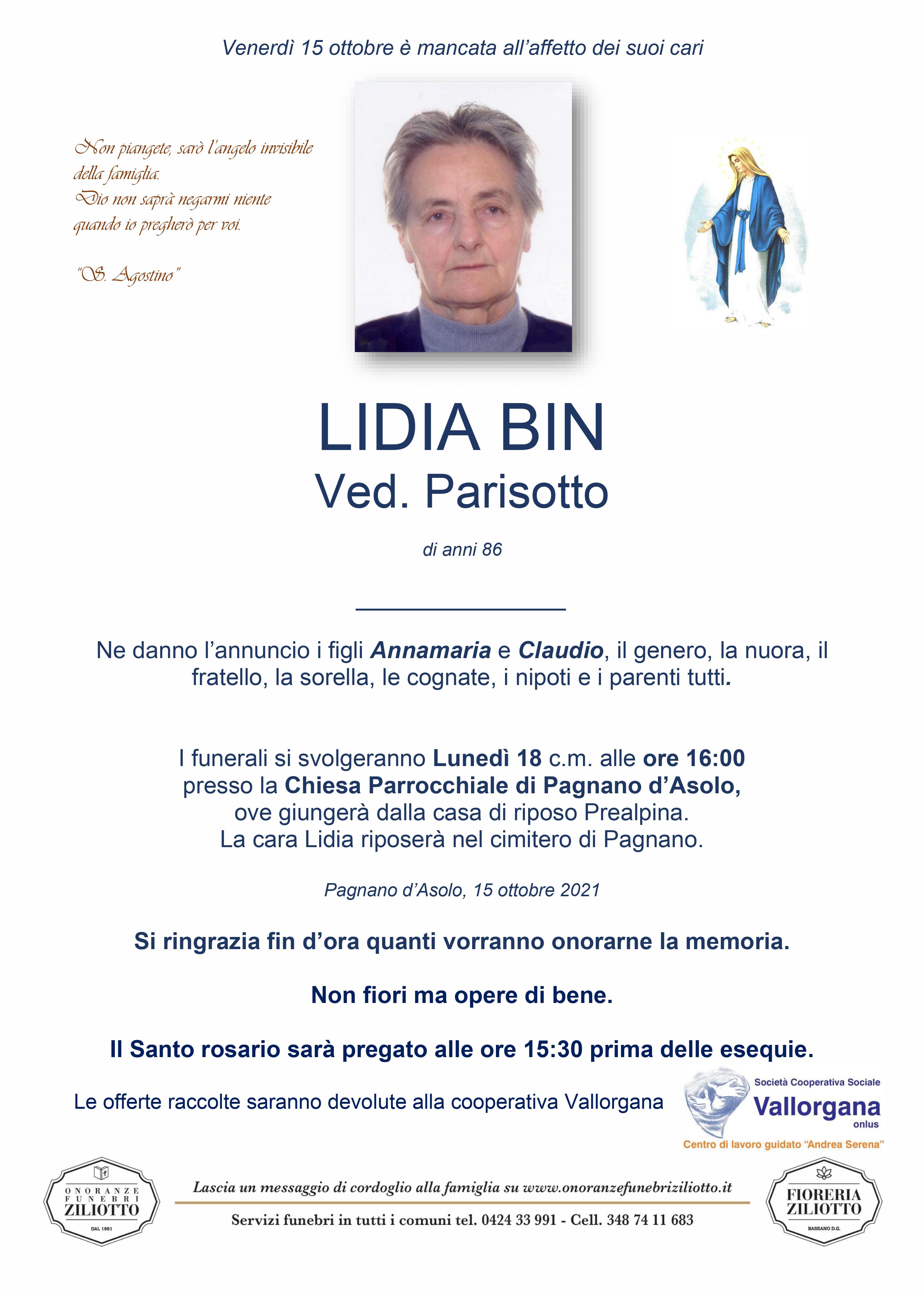 Lidia Bin - 86 anni - Asolo