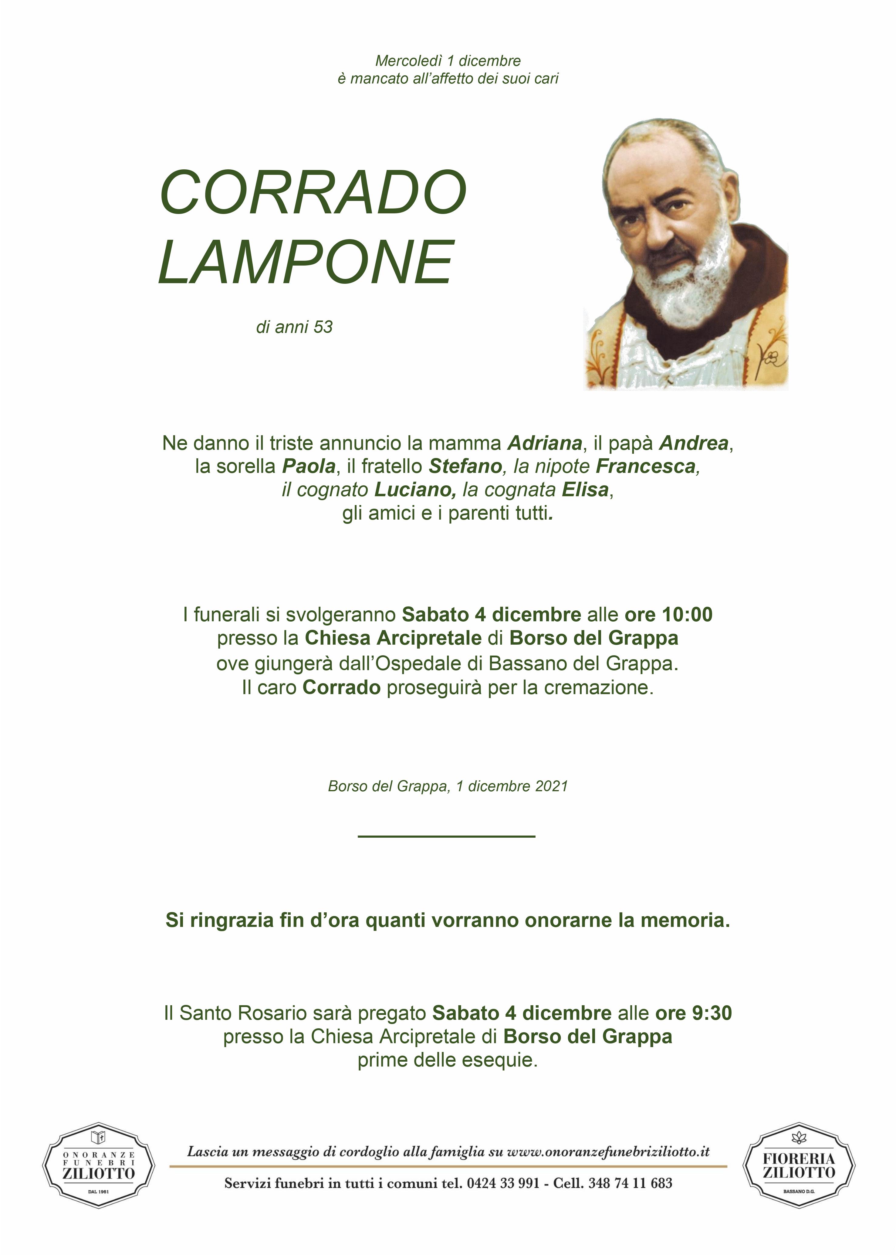 Corrado Lampone - 53 anni - Borso del Grappa