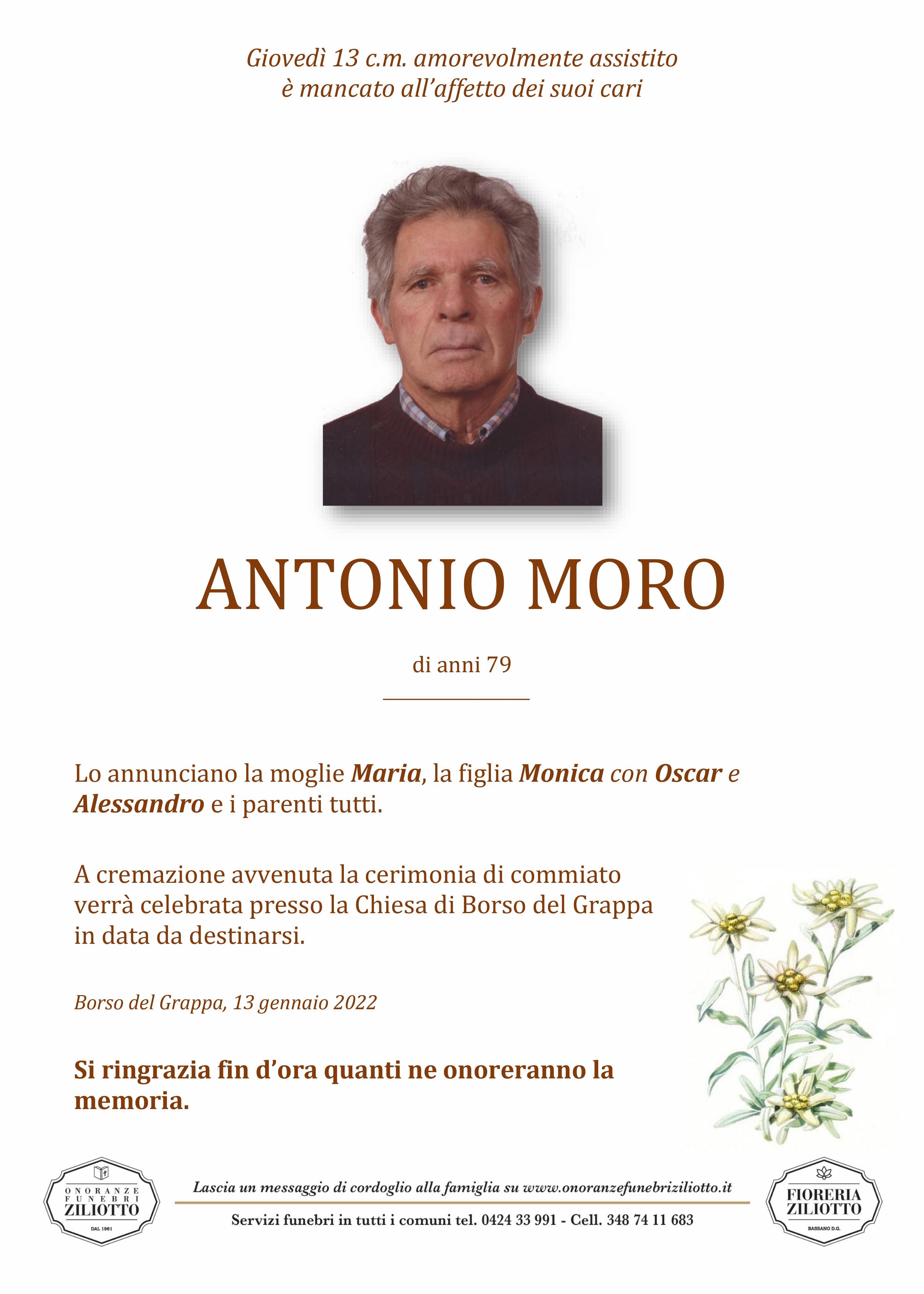 Antonio Moro - 79 anni - Borso del Grappa