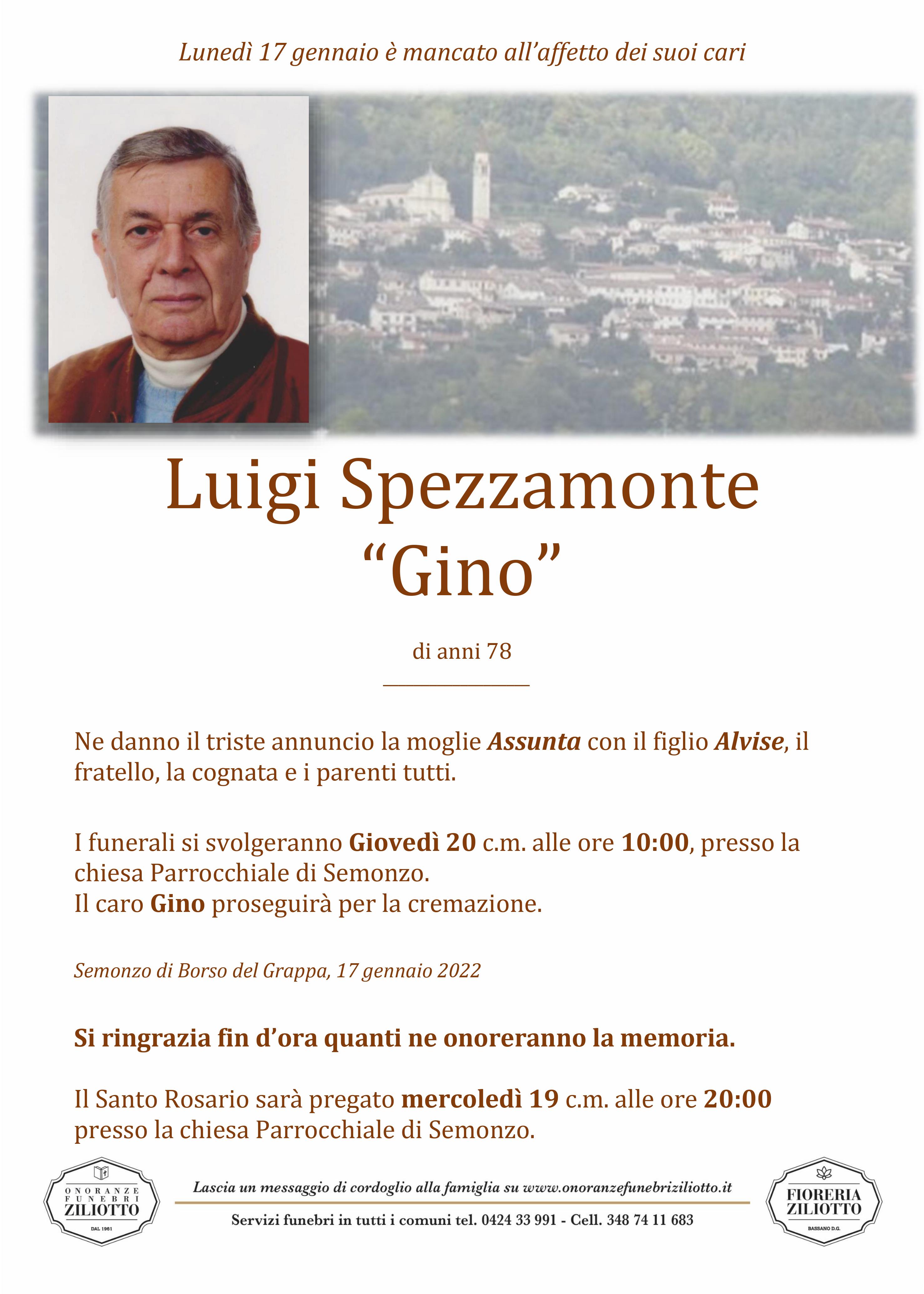 Luigino Spezzamonte - 78 anni - Semonzo di Borso del Gr